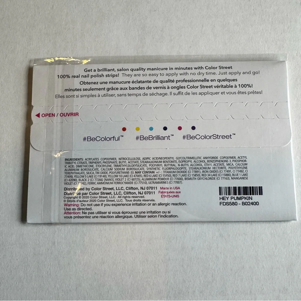 *Retired* Color Street: Hey Pumpkin | Halloween Orange Black Jack O’Lantern - Picture 4 of 16